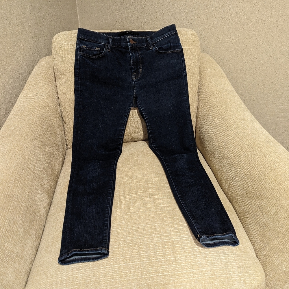 GUC J Brand Mid Rise Skinny Crop Jeans, 28